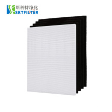 Activated Carbon True HEPA Filter Pleated Replacement HEPA Air Filters with for Home Air Purifiers